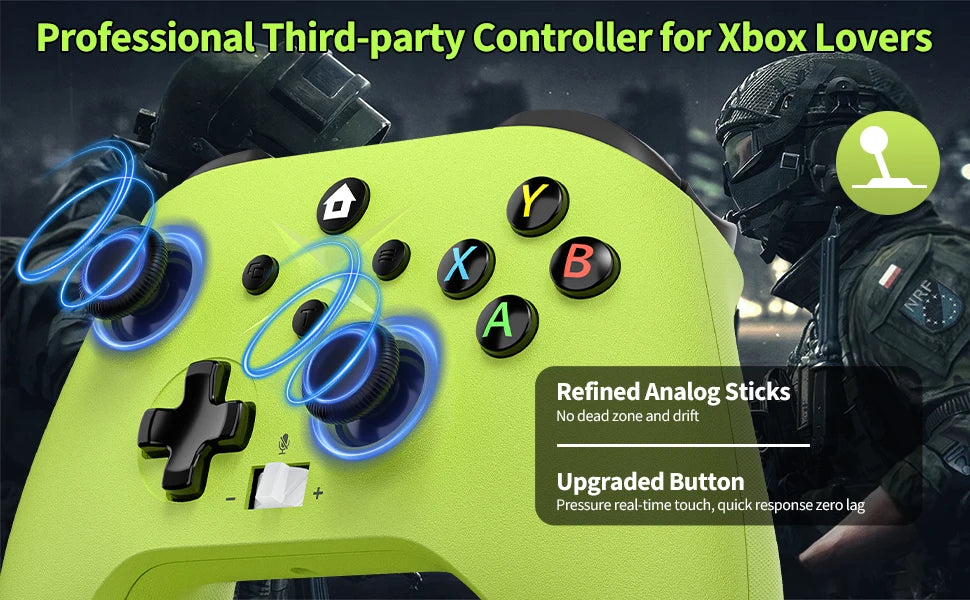 Wireless Gamepad For Xbox One/Xbox Series X/S/Pc Controllers With Six-Axis Gyro Turbo Function Game Consoles Controller Joystick