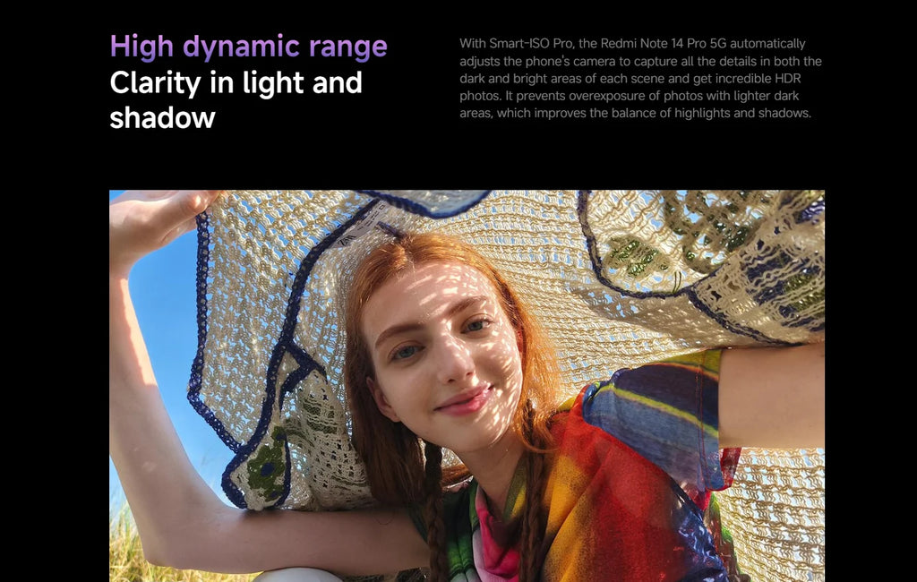 Global Version Redmi Note 14 Pro 5G NFC Smartphone Size 7300 + 200MP Camera 1.5K 120Hz AMOLED Display Screen