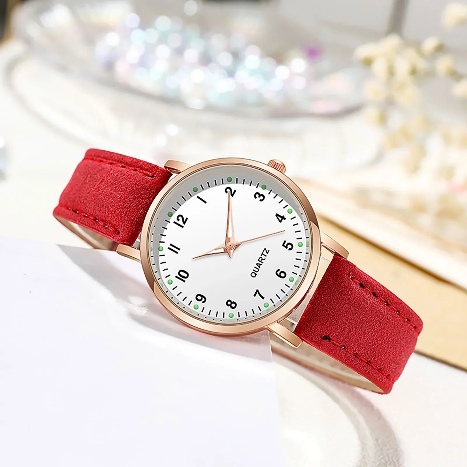 Luxury Back Light Watch For Women 2025 Diamond-studded Luminous Retro Female Watch Ladies Leather Strap Relogio Montre Femme