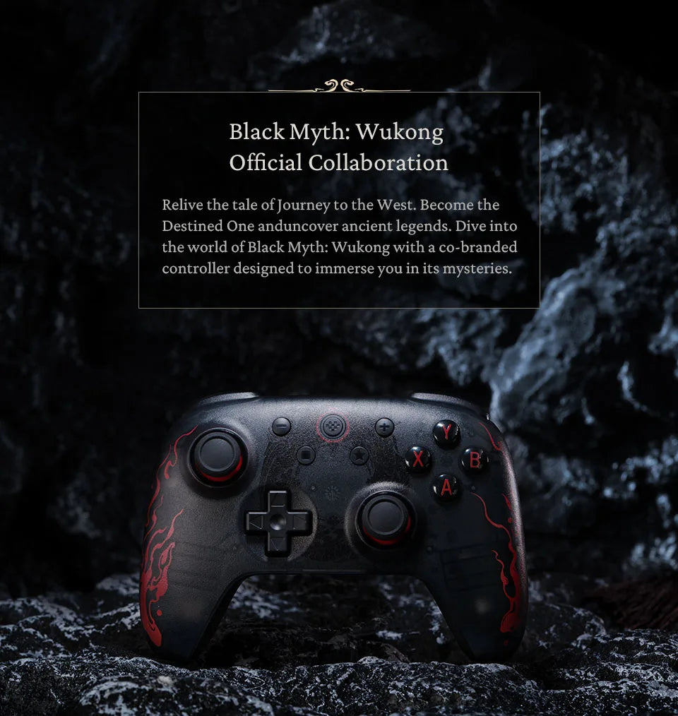 8BitDo-Ultimate 2C Wireless Wired Gaming Controller for PC, Windows 10,11, SteamDeck, Raspberry Pi, Android - Black Myth: Wukong