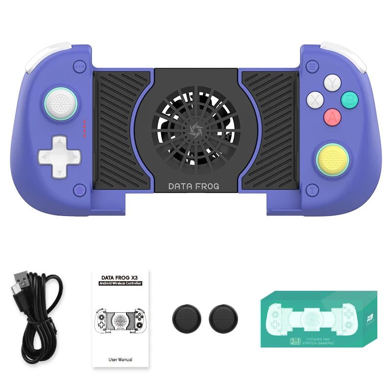 DATA FROG X3 Wireless Game Controller for Android/Switch/PC Gamepad Joystick for Multiplayer Shooting Action Games