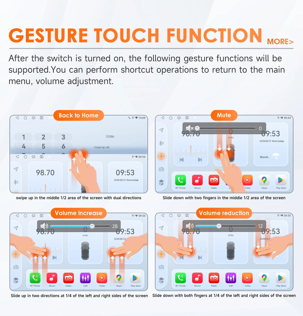 Hizpo Car Intelligent Systems Smart Radio for Renault Megane 2 2002-2009 GPS Wireless CarPlay Android Auto Autoradio 6115 8+128G