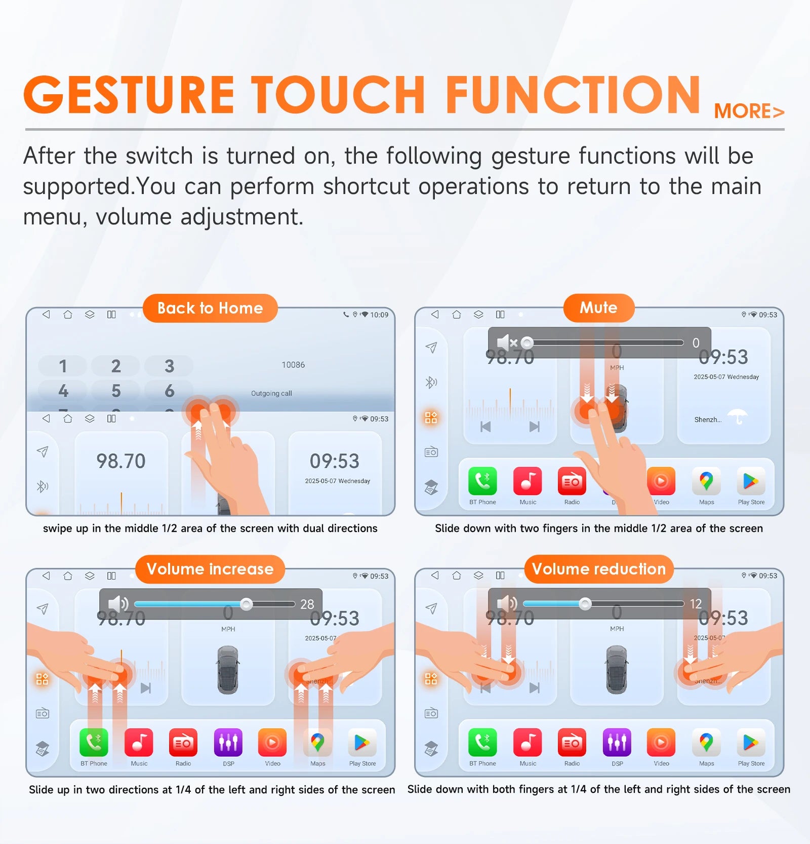 Hizpo Car Intelligent Systems Smart Radio for Renault Megane 2 2002-2009 GPS Wireless CarPlay Android Auto Autoradio 6115 8+128G