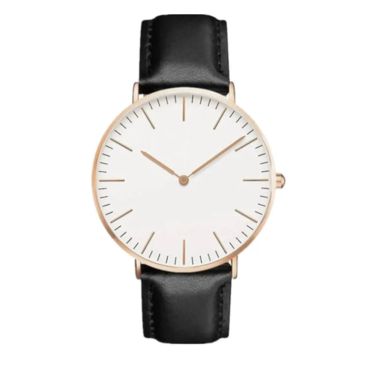 Luxury Women Watch Rose Gold 2024 Stylish Shell Dial Leather Belt Fashion Ladies Wrist Watches Gifts Relógio Feminino Montre