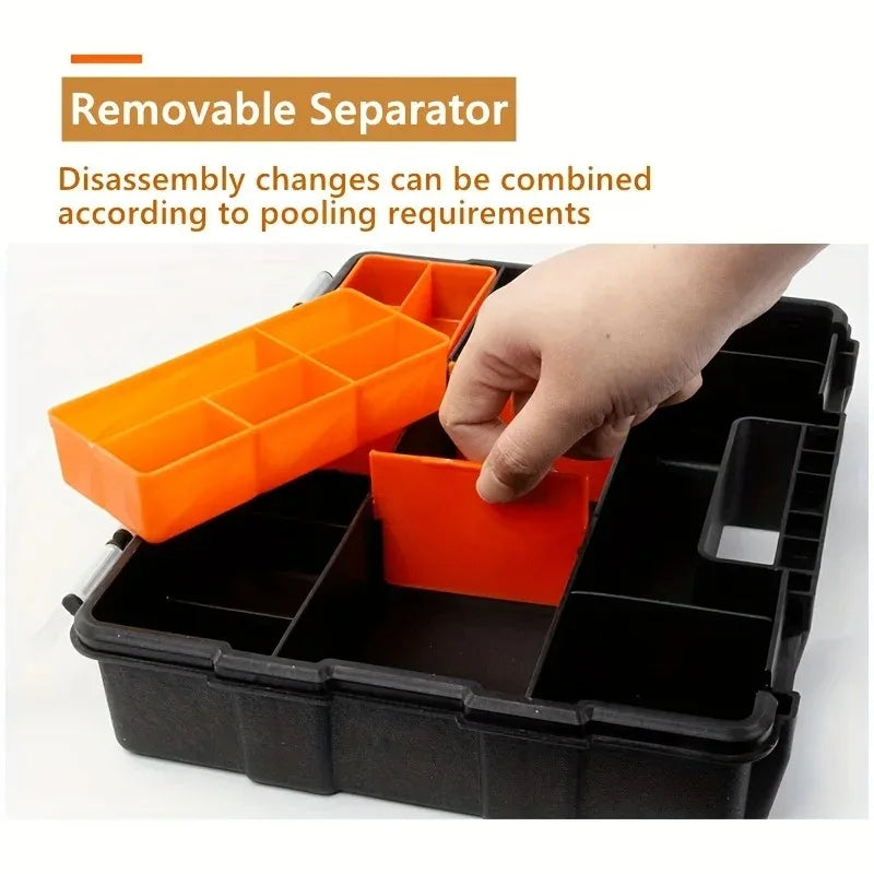 Hardware Storage Toolbox Multifunctional, Large Capacity, Thickened, Durable, Classifiable Storage Toolbox