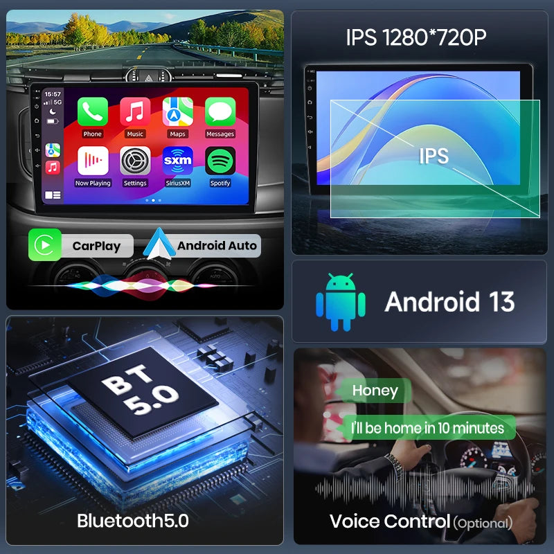 For Renault Duster HM 2020-2021 Arkana 2019 - 2021 Wireless CarPlay Android Auto Car Radio GPS RDS WiFi BT 4G Multimedia Stereo