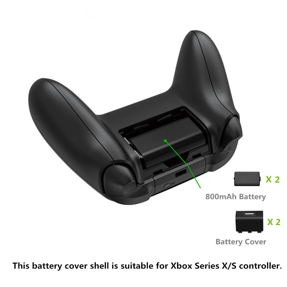 Dual Charging Dock For Xbox Series X/S Wireless Controller 800mAh Battery Pack For Xbox One S/X Game Accessories