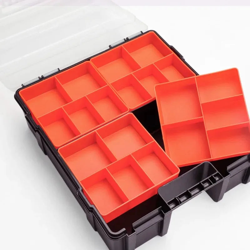 Hardware Storage Toolbox Multifunctional, Large Capacity, Thickened, Durable, Classifiable Storage Toolbox