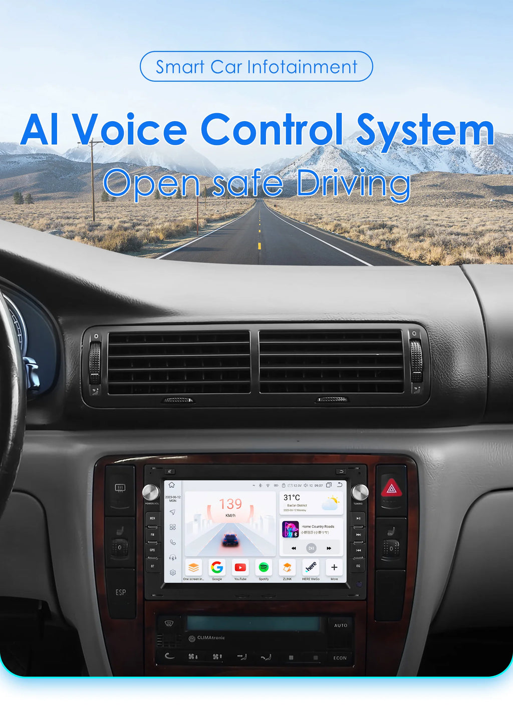 Hizpo 7inch Car Radio for VW Golf 4 Passat POLO Transport T5 Multivan Seat Jetta Car Multimedia GPS 2din Autoradio Carplay 7862