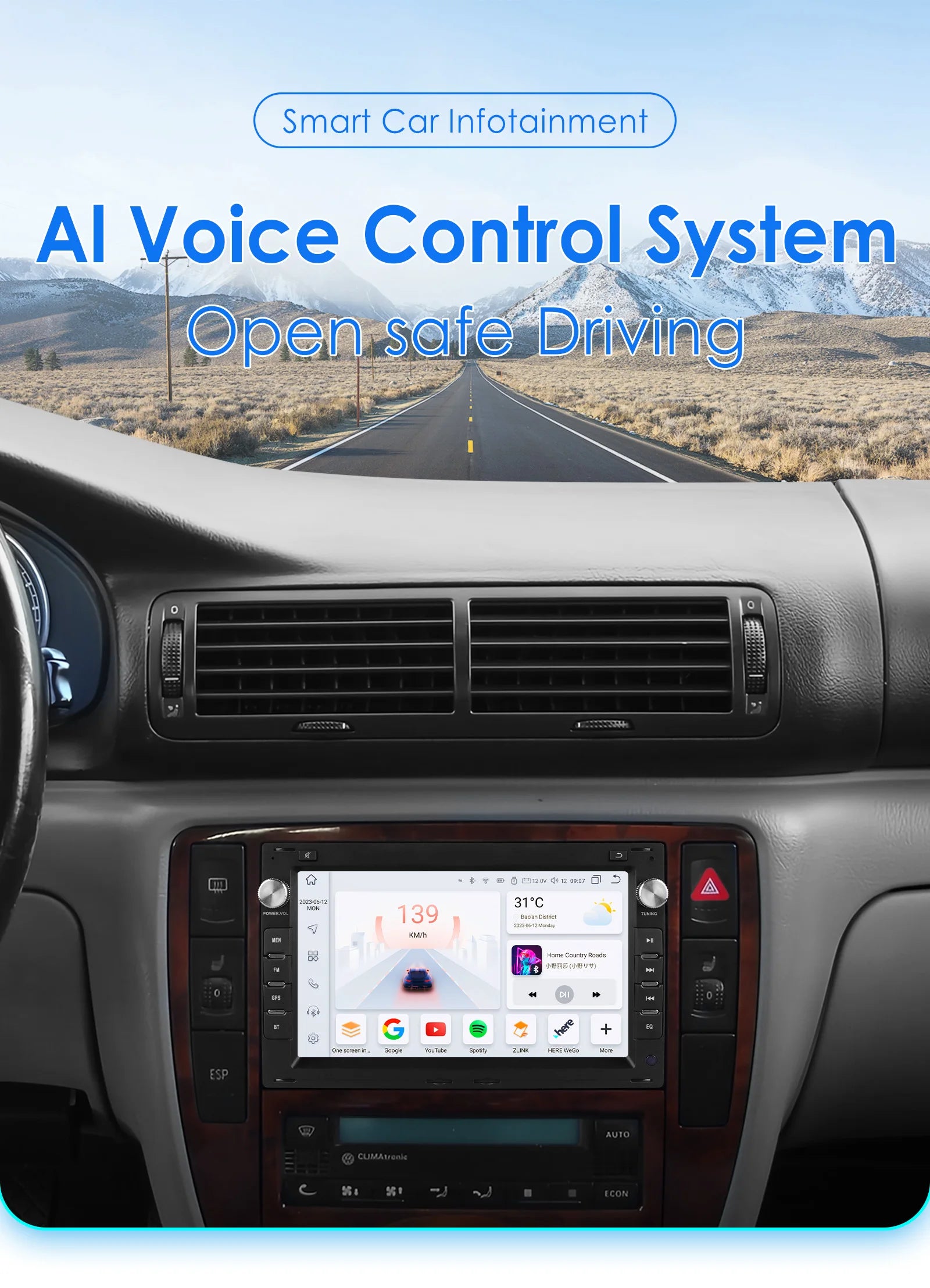 Hizpo 7inch Car Radio for VW Golf 4 Passat POLO Transport T5 Multivan Seat Jetta Car Multimedia GPS 2din Autoradio Carplay 7862